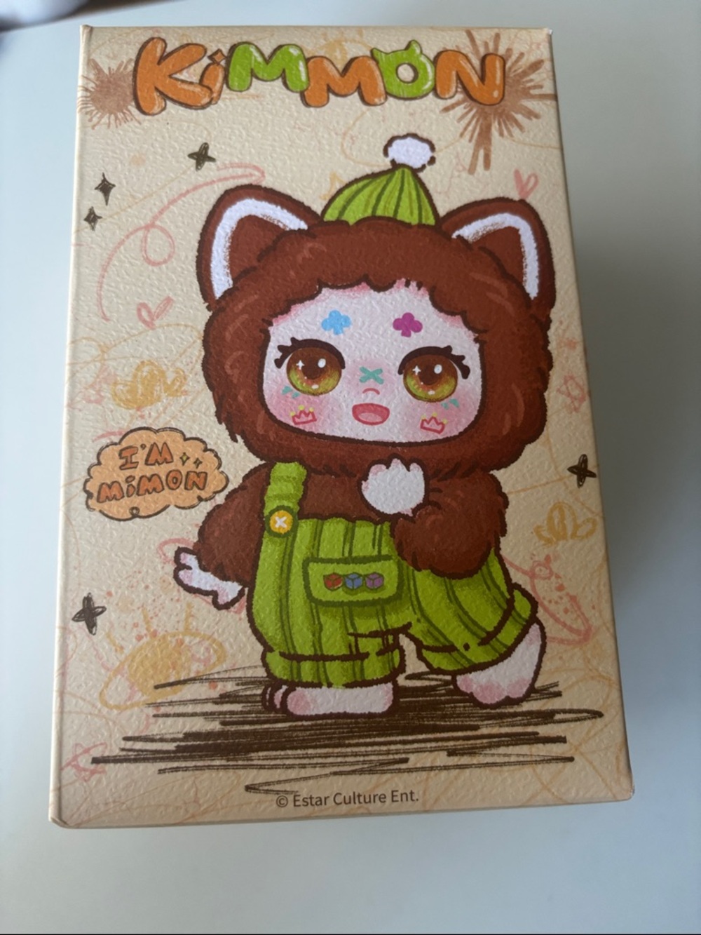 Kimmon Character Art Box - Green & Brown Cute Cartoon NWT
